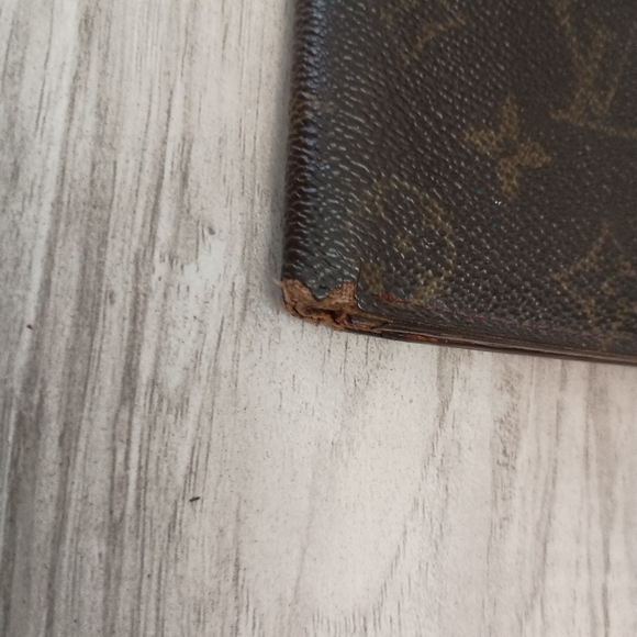 Louis Vuitton Bifold Wallet Leather Brown Authentic - Picture 2 of 14